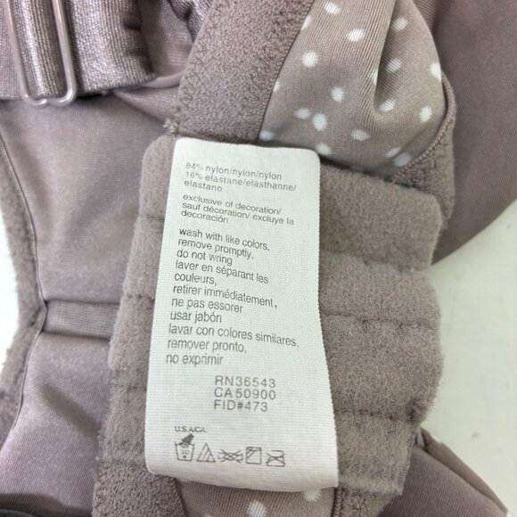 Olga Gentle Lift Underwire Bra Polka Dots Size 42DD - Picture 6 of 6